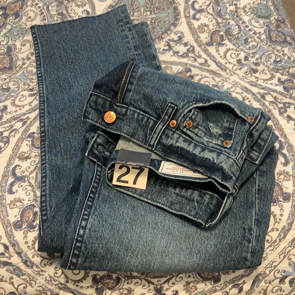Gap jeans- cheeky straight sky high style